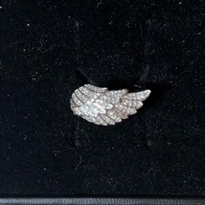 Affinity Diamonds NWT Angel Wing Ring with Pavé Stones Sterling 925💎💍